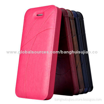 British Style Mobile Phone Leather Cases for iPhone 5/5S, OEM Orders Welcomed